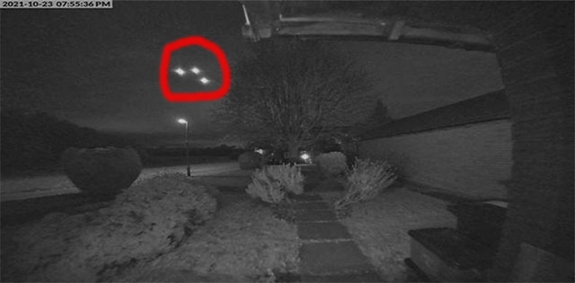 Türklingelkamera erfasst seltsames dreieckiges UFO (Video)