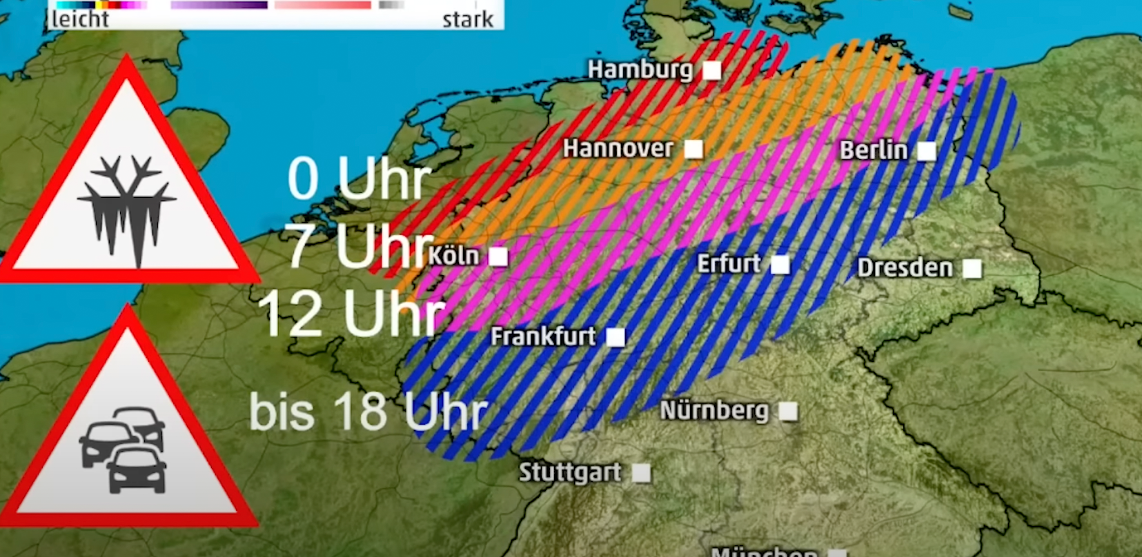 Blitzeis-Gefahr in Deutschland: Hier gefrieren die Straßen ab Mittwoch