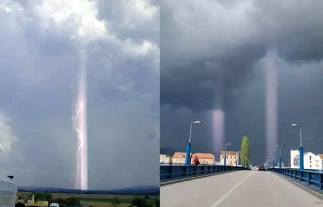 Die Zahl der mysteriösen Lichtsäulen, die von der Erde ausgehen, nimmt zu