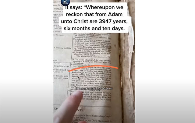 Bibel von 1813 besagt, dass diese alte Welt im Jahr 2025 aufhören wird zu existieren und eine neue kommen wird (Video)