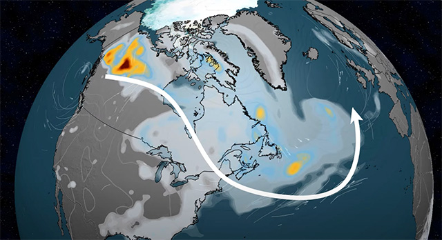 Einmal quer über den Atlantik: Rauchwolke aus Kanada erreicht Europa (Video)