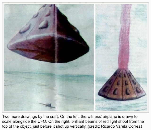 An diesem Tag in der Geschichte trifft ein Pilot auf ein riesiges, pyramidenförmiges UFO über Pelotas, Brasilien