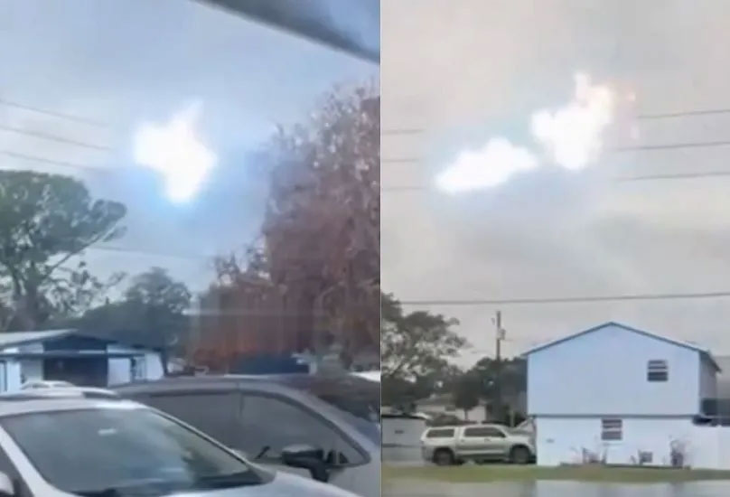 Video zeigt Kugelblitze die in Florida durch Stromleitungen fliegen