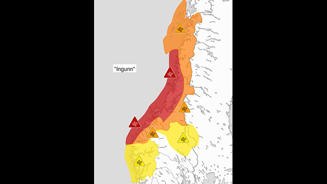 Bombenzyklon hält auf Norwegen zu
