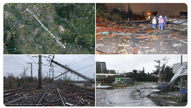 Tornado in Köln: Zerstörung über 16 Kilometer!