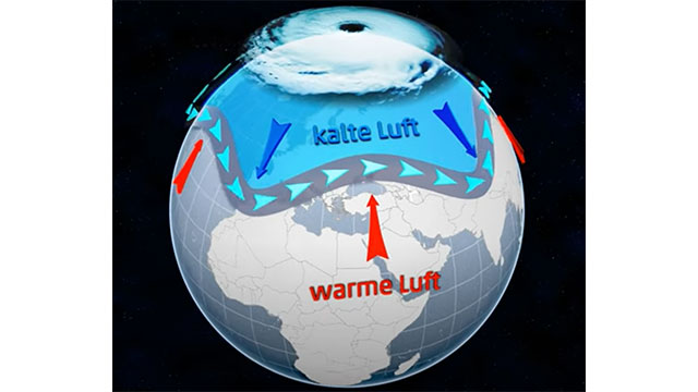 Extremes Wetter ergreift die Nordhalbkugel: Polarwirbel erreicht Ostsee (Video)