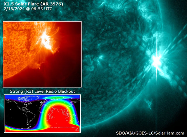 Boom! X2.5 – Die viertstärkste Sonneneruption des aktuellen Sonnenzyklus (Videos)
