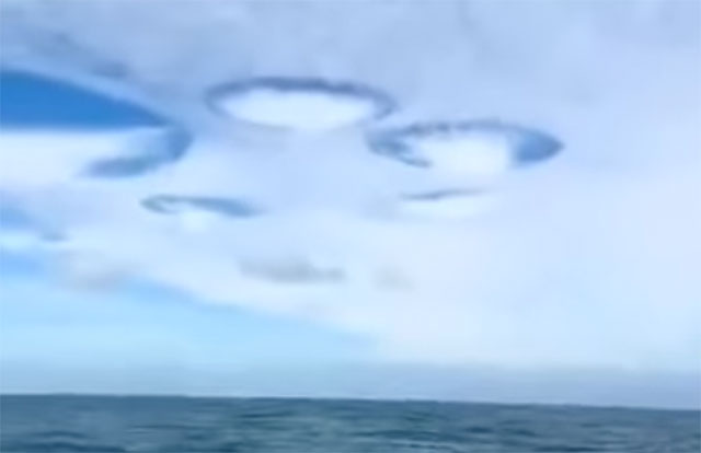 Seltsame „UFO“-Wolken geben den Fischern Rätsel auf (Video)
