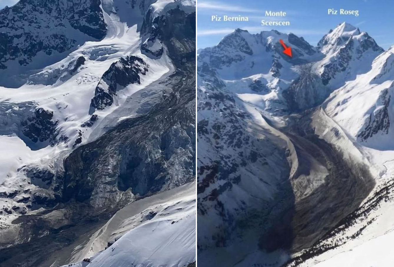 Gravitationsphänomene: Gigantischer Bergsturz in den Alpen – Fotos zeigen das extreme Ausmaß