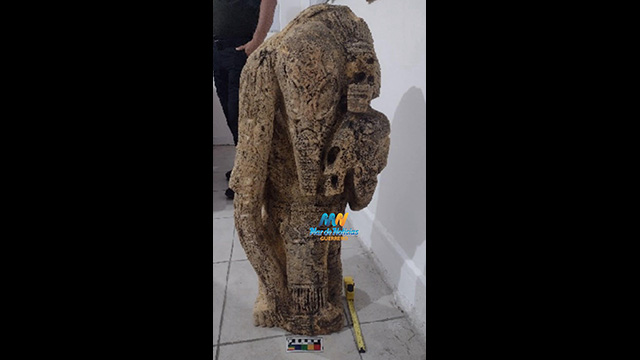 Seltsame Alien-Statue in Mexiko ausgegraben (Video)