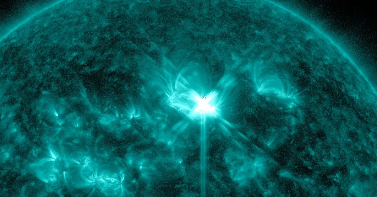 Geomangetischer Sturm: Sonneneruption M9.1 bricht in der geoeffektiven Region 3663 aus