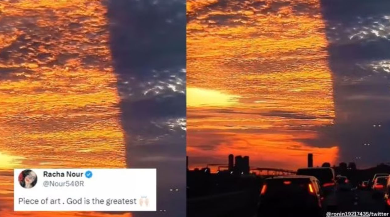 Floridas gespaltener Sonnenuntergang schockiert – Internetnutzer sprechen von „Softwarefehler der Matrix“ (Video)