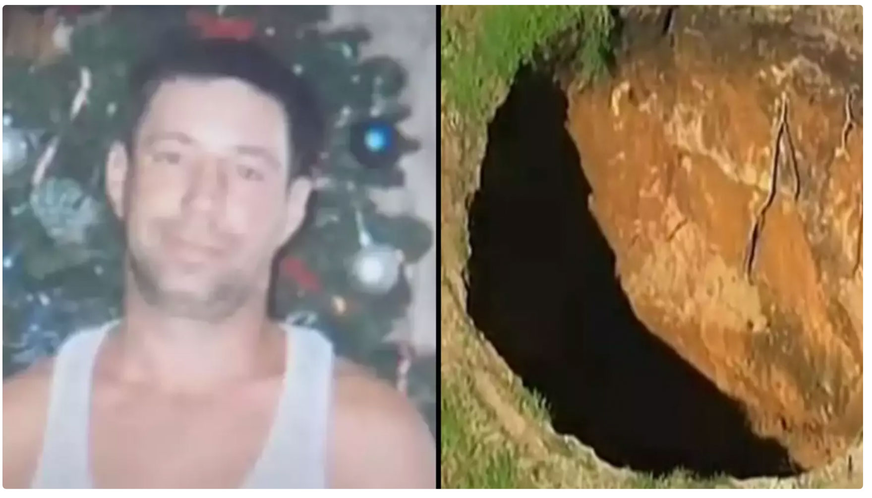 Seine letzten Worte: Mann verschwindet für immer in einem Sinkloch (Video)
