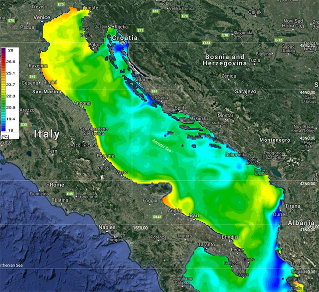 In der Adria von 30 auf 19 Grad: Mysteriöser Temperatursturz im Meer vor Kroatien