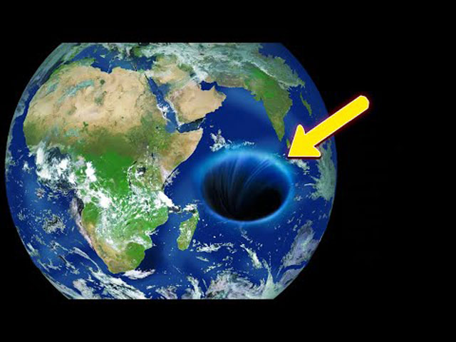 Anomalie im Indischen Ozean in der der Meeresspiegel um etwa 106 Meter absinkt