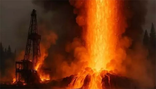 Hat eine experimentelle „Yellowstone-Bohrungen“ einen 45 Meter hohen Lava-Geysir freigesetzt?
