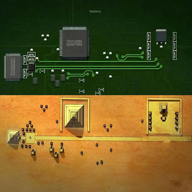 Gefälschte Geschichte: Der Grundriss von Teotihuacan ähnelt einer riesigen Computerplatine