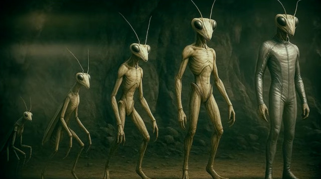 Die humanoiden Mantis-Wesen: Sind sie schon seit Urzeiten hier? (Video)