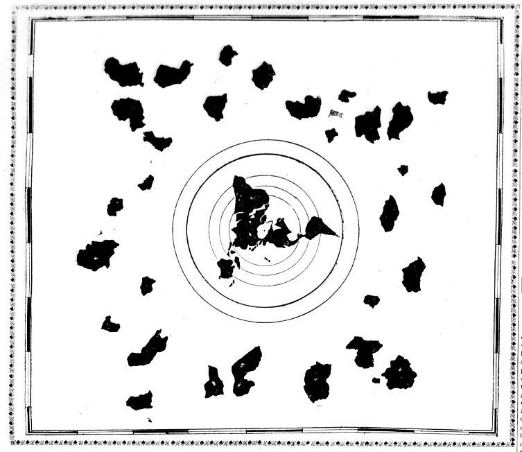 Die japanische Karte von 1907 soll die Flache Erde und verborgene Kontinente zeigen