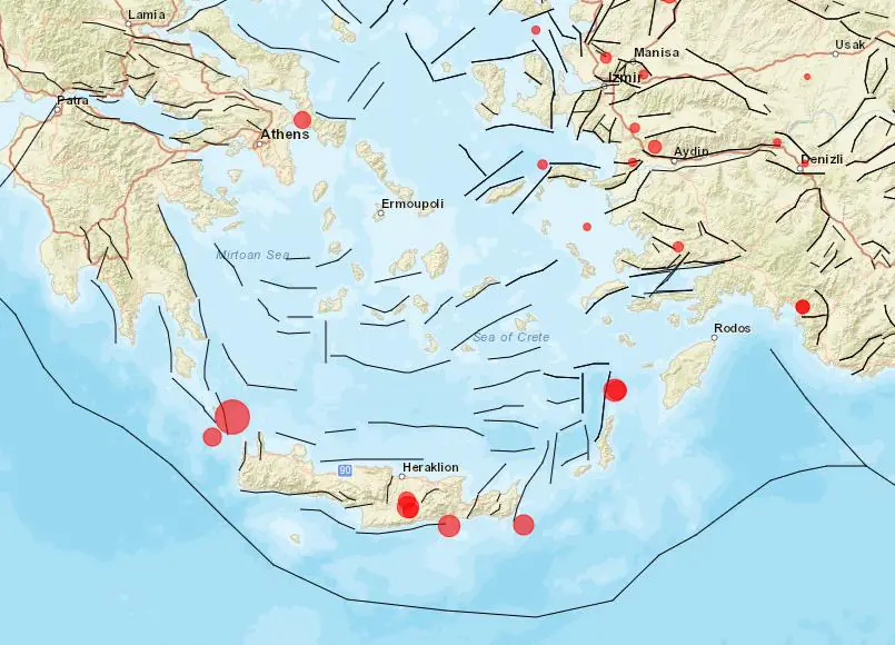 Mittelstarkes Erdbeben erschütterte das westliche Küstengebiet von Kreta