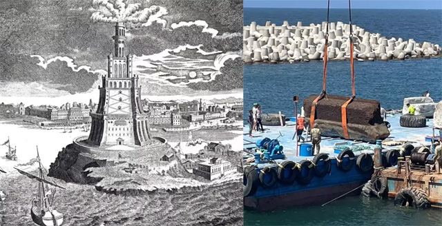 Archäologen bergen nach 700 Jahren eines der sieben Weltwunder der Antike vom Meeresboden