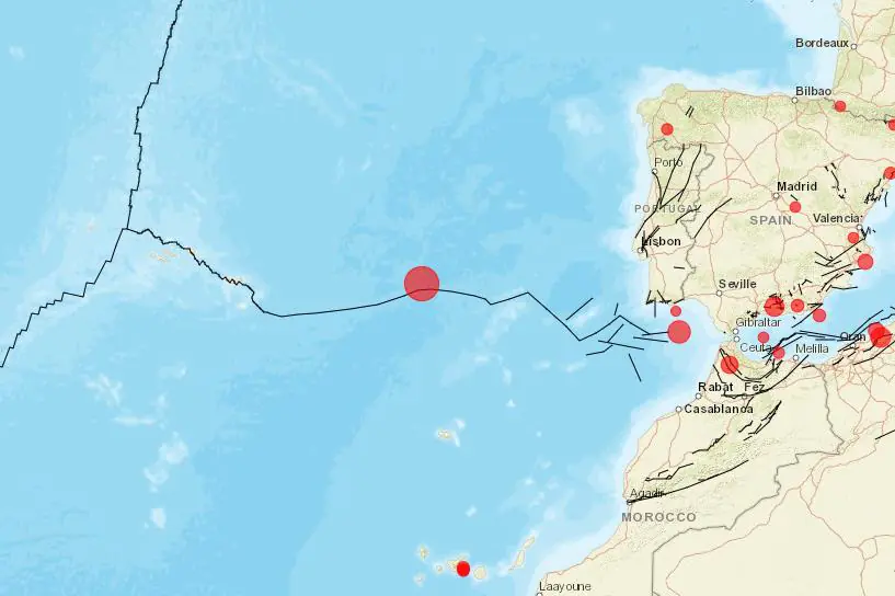 Erdbeben der Magnitude 5,7 zwischen Portugal und den Azoren war auf dem Festland zu spüren gewesen