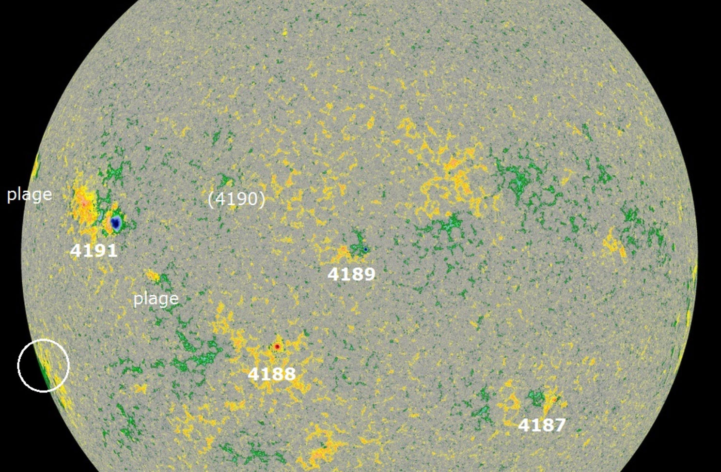 Große aktive Bereiche von Sonnenflecken, die die Quelle der jüngsten starken Explosionen auf der Rückseite der Sonne waren, sind bald auf die Erde gerichtet