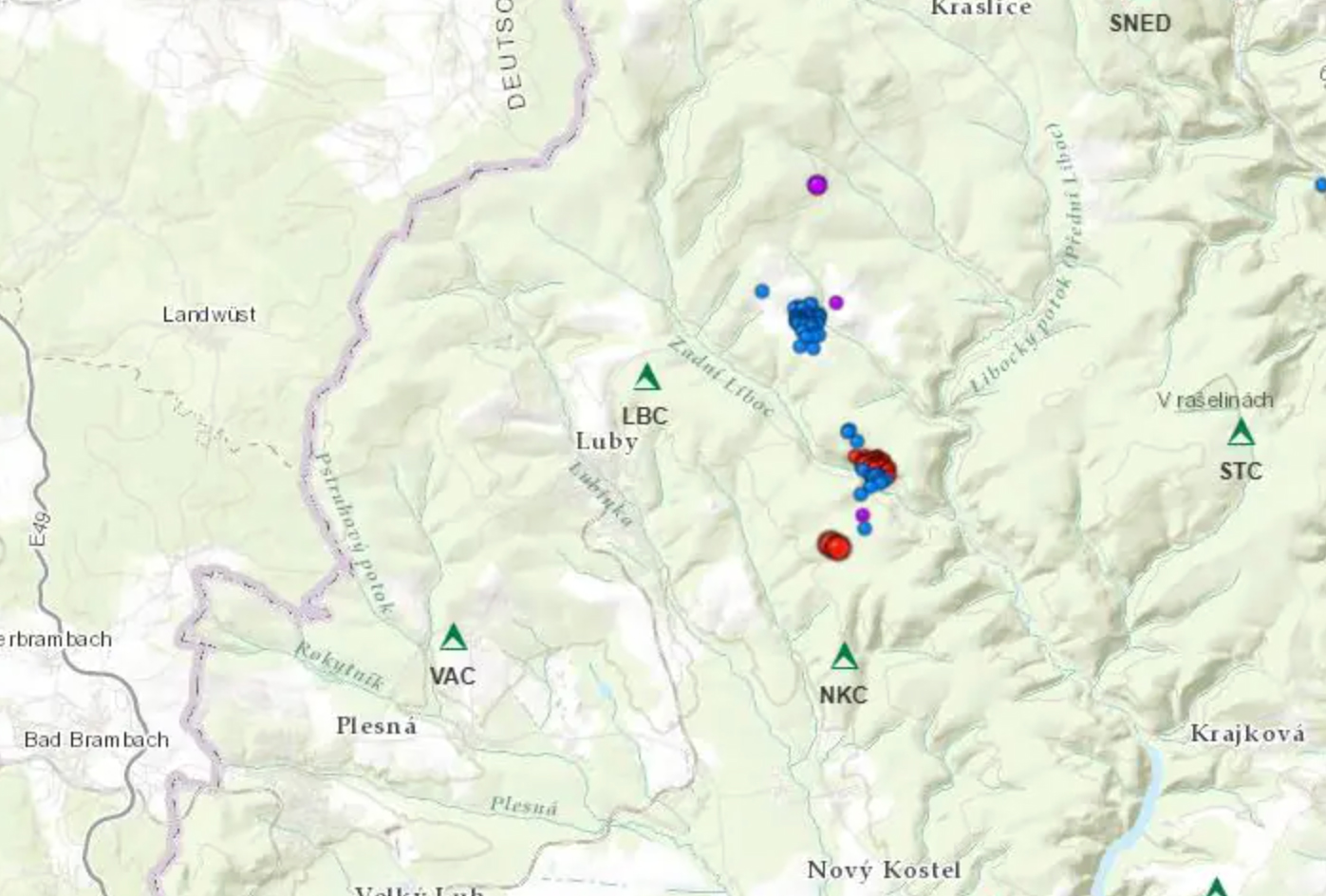 Erdbeben im Vogtland – 2 schwache Erdbeben im Bereich der Osteifel und des Laacher Sees