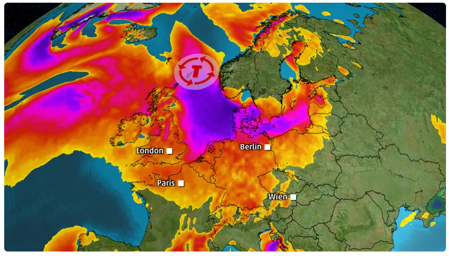 Sturmtief bringt turbulentes Wetter am Wochenende