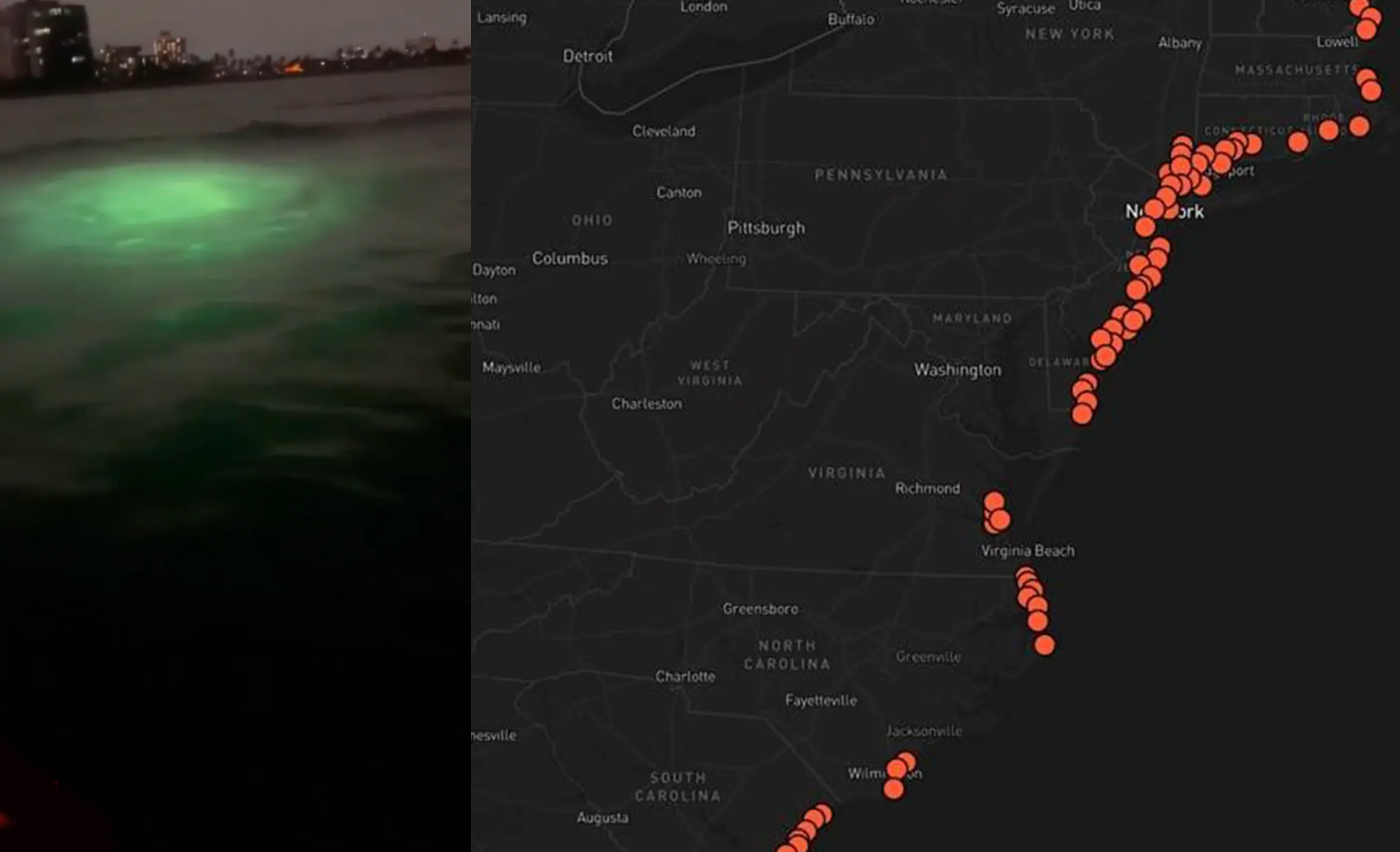 UFO-Tracker zeigt Tausende unheimliche Unterwasserobjekte, die entlang der US-Küste lauern