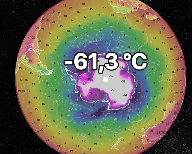 Antarktische Kälte erreicht Oktober den niedrigsten Stand seit 44 Jahren