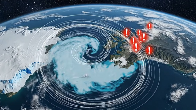 ⚠️ Island gibt höchste Warnstufe für Atlantischen Strom heraus ⚠️ (Video)