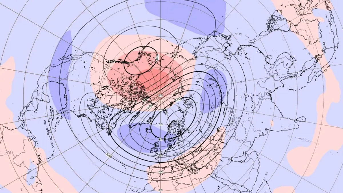 Eine frühe Erwärmung der Stratosphäre Ende November könnte den Polarwirbel stören und die Wintermuster verändern.