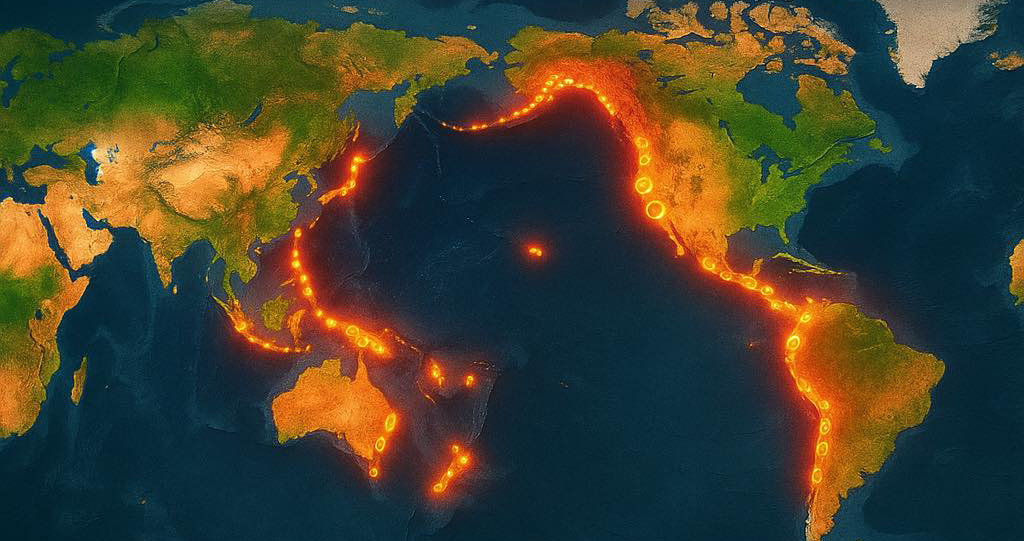 Der Pazifische Feuerring wurde in den letzten 48 Stunden von Dutzenden Erdbeben erschüttert