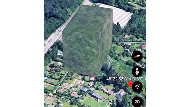 Würfelförmiges Objekt über Ulm auf der Google Earth-Karte gesichtet (Video)