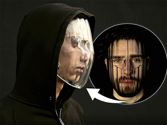 Diese transparente Maske blockiert die KI-Gesichtserkennung!