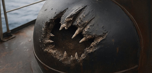 Das USS Stein Monster: 1978 griff ein riesiges Wesen eine Fregatte der Marine an und zerriss Teile ihres Rumpfes (Video)