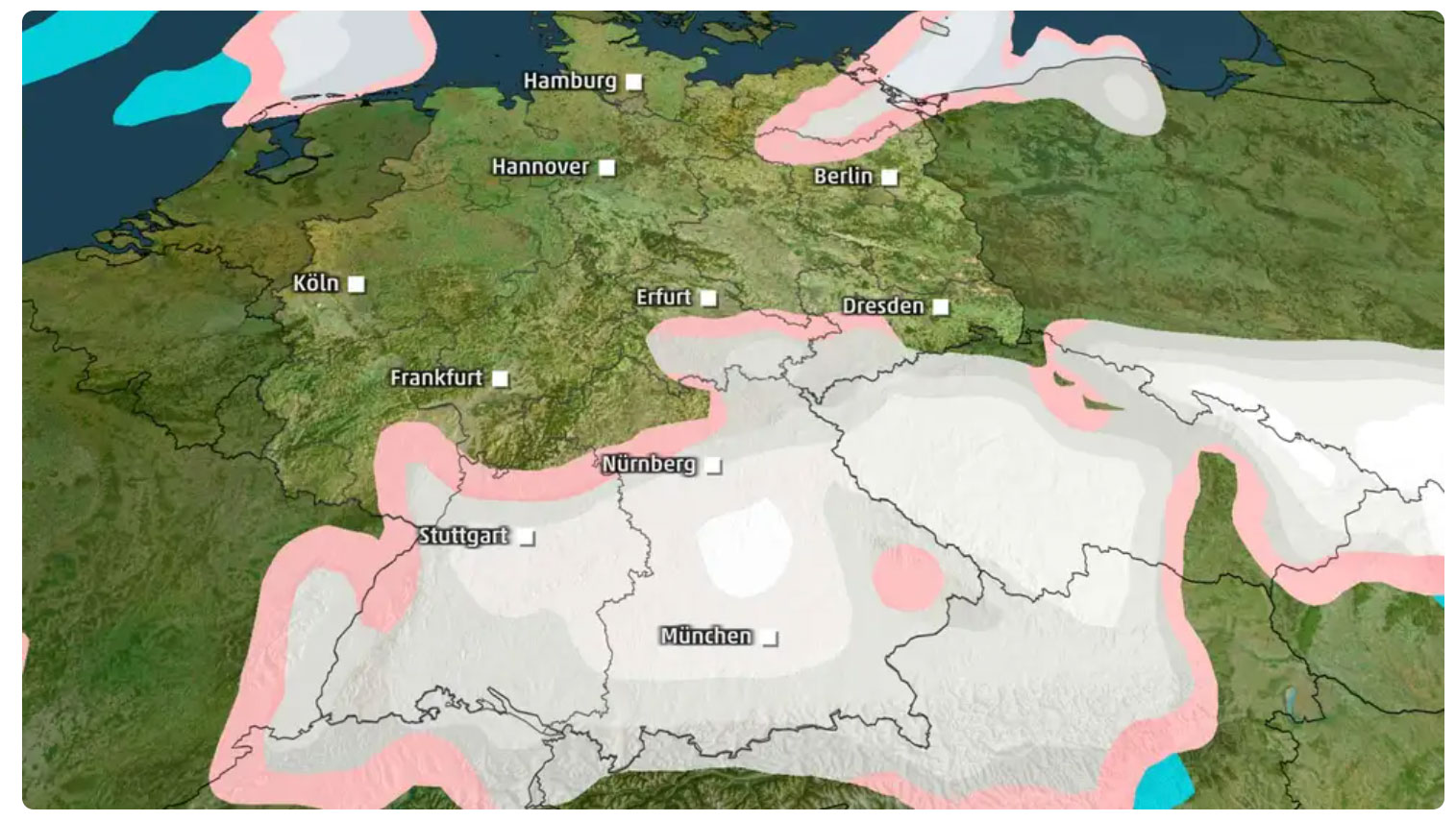 Arktische Luft bringt die große Kälte zu Weihnachten