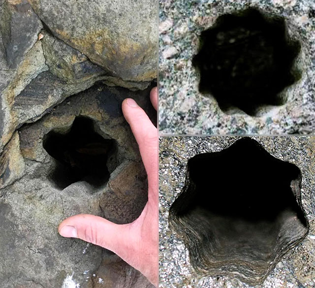 Rund um den Globus finden sich geheimnisvolle, sternförmige Löcher, die in Felsen gehauen wurden