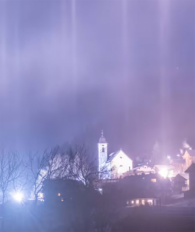 Eiseskälte sorgt für seltenes Phänomen am Nachthimmel in der Schweiz