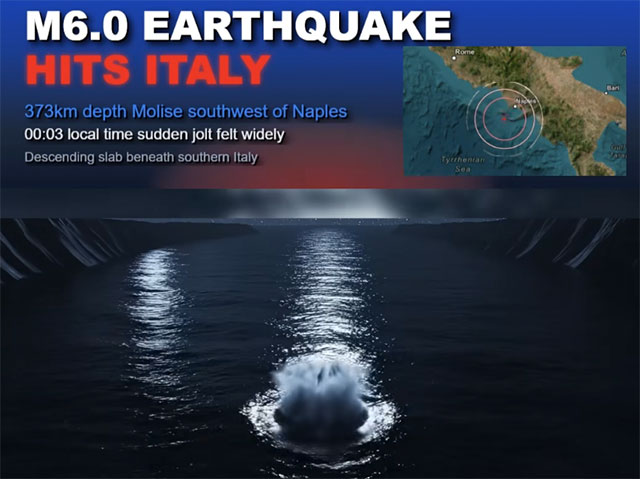 Erdbeben der Stärke 5,9 vor Küste Italiens