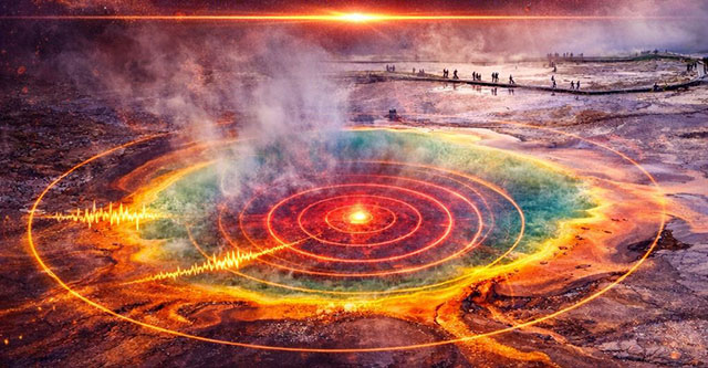 Der Yellowstone-Supervulkan verzeichnete heute Morgen 16 Erdbeben am selben Ort 🌋🌍