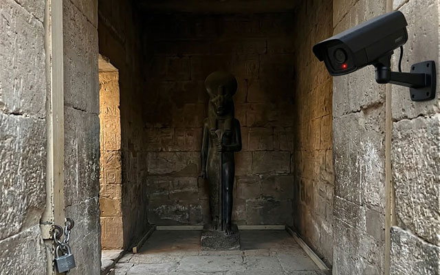 🦁⚡ Antike Statue in ägyptischem Tempel versetzt Besucher in Trance