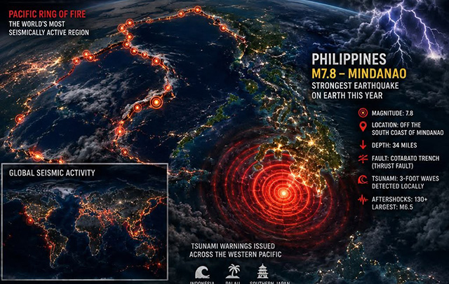 🚨🌎 Die Erde ist in Bewegung! Erdbeben und Tsunami auf den Philippinen (Video)