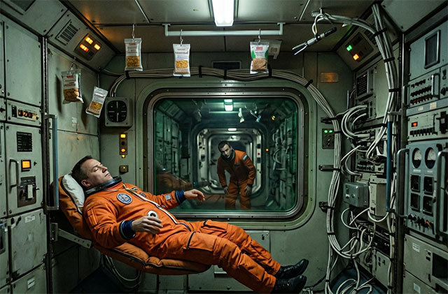 👁️🛸 Russische Raumstation Mir: Irgendeine Präsenz war mit an Bord
