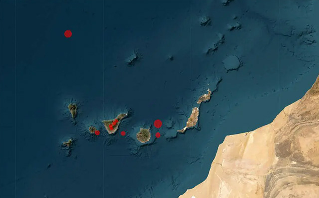 Teneriffa: Unter dem Teide hat das IGN binnen 48 Stunden 221 Erdbeben registriert