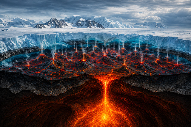 🌋 100 Vulkane unter der Westantarktis liegen auf dem Auslöser für den Ausbruch des Yellowstone-Vulkans