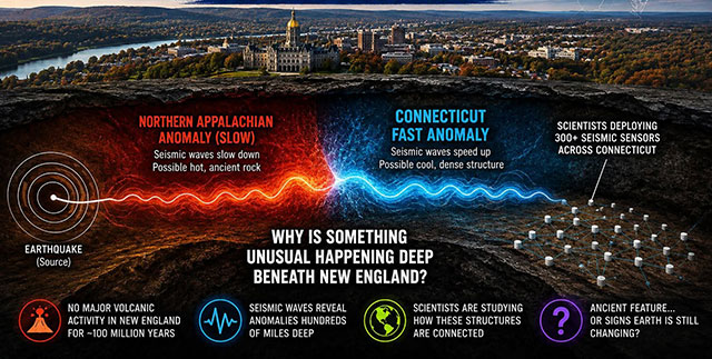 🚨🌎 Wissenschaftler haben etwas Seltsames unter Connecticut entdeckt