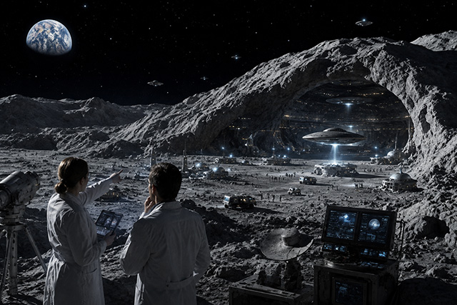 🌙 🛸 Ukrainische Wissenschaftler vermuten, dass der Mond eine UFO-Basis ist