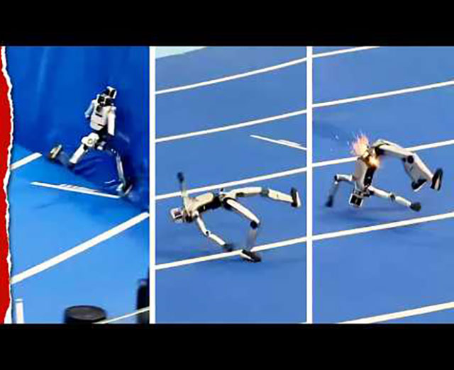 🦾 💥 Roboter-Athlet wird zum Crashtest-Dummy, nachdem er gegen eine Wand gekracht ist (Video)